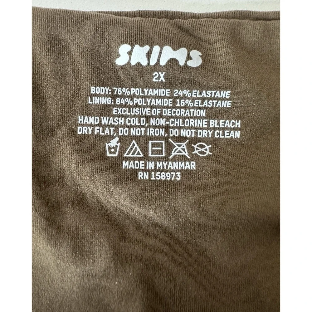 Skims Fits Everybody Bra Bandeau‎ 2X Women's Color Oxide Style BR-BND-2026 New